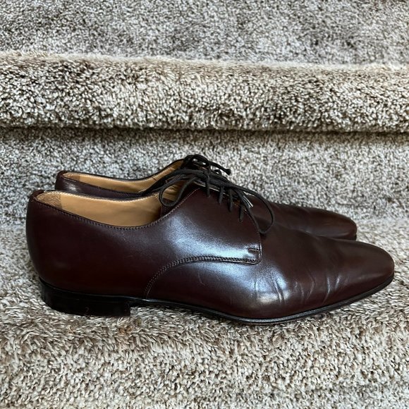 VALENTINO Garavani Men's Brown Leather Derby Shoes